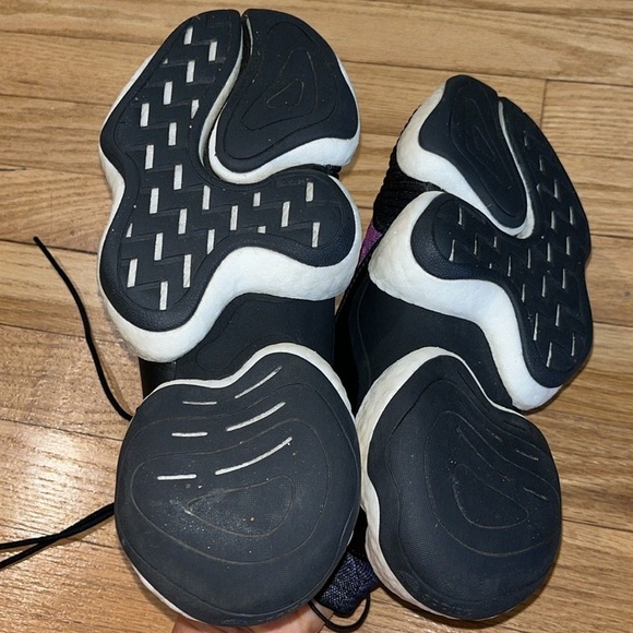 adidas Crazy BYW J 'Purple Snakeskin' sneakers size 4.5 - Picture 9 of 9